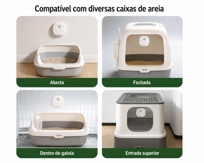 Eliminador Inteligente e Silencioso de Odores de Animais de Estimação