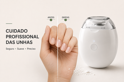 Cortador de unhas elétrico profissional com luz LED para toda a família