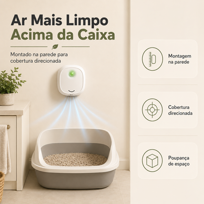 Eliminador Inteligente e Silencioso de Odores de Animais de Estimação