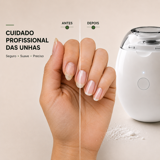 Cortador de unhas elétrico LED